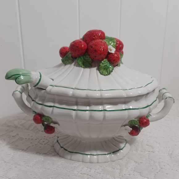 Vintage Other - Italian Strawberry Tureen
